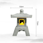 Mini Pagoda Lantern Light Garden Statue
