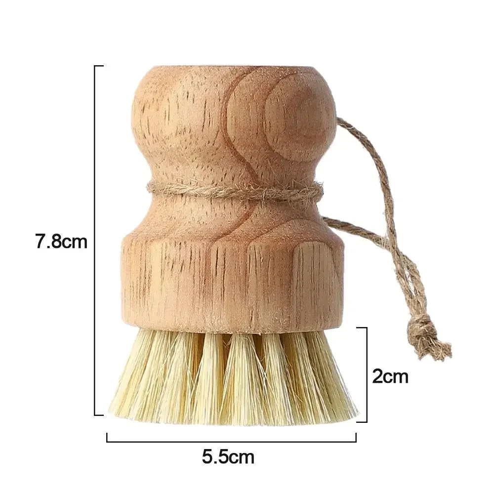 2-Pcs Set Kitchen Wooden Scrubber
