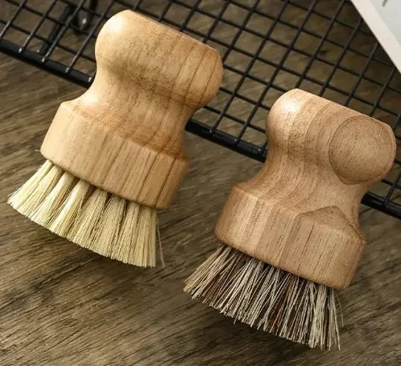 2-Pcs Set Kitchen Wooden Scrubber