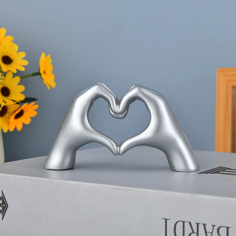Gold Heart Hands