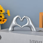 Gold Heart Hands