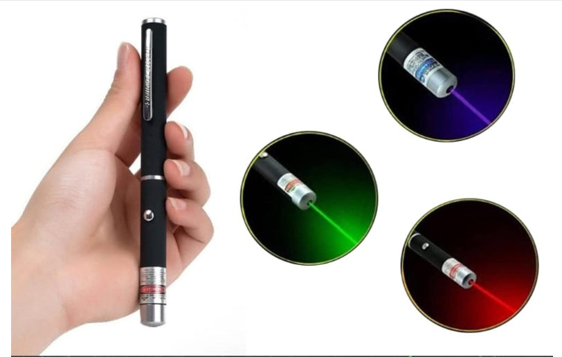 Laser Pointer Red Green Purple Three-color Laser Pointer Projection