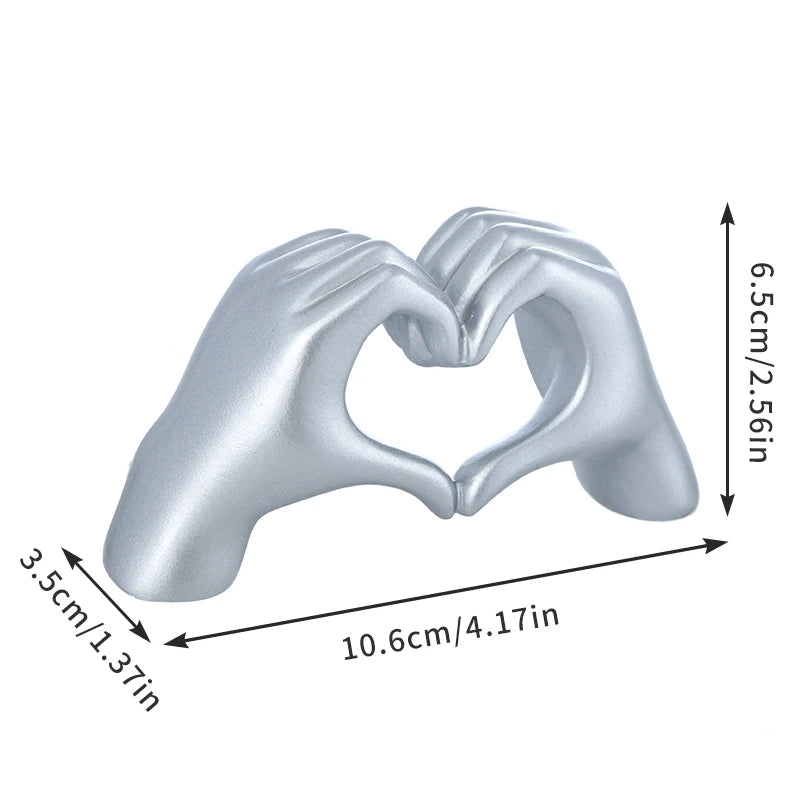 Gold Heart Hands