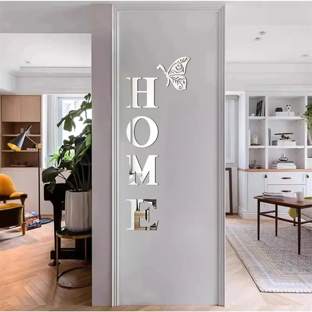 Home Logo 3D Wall Mirror